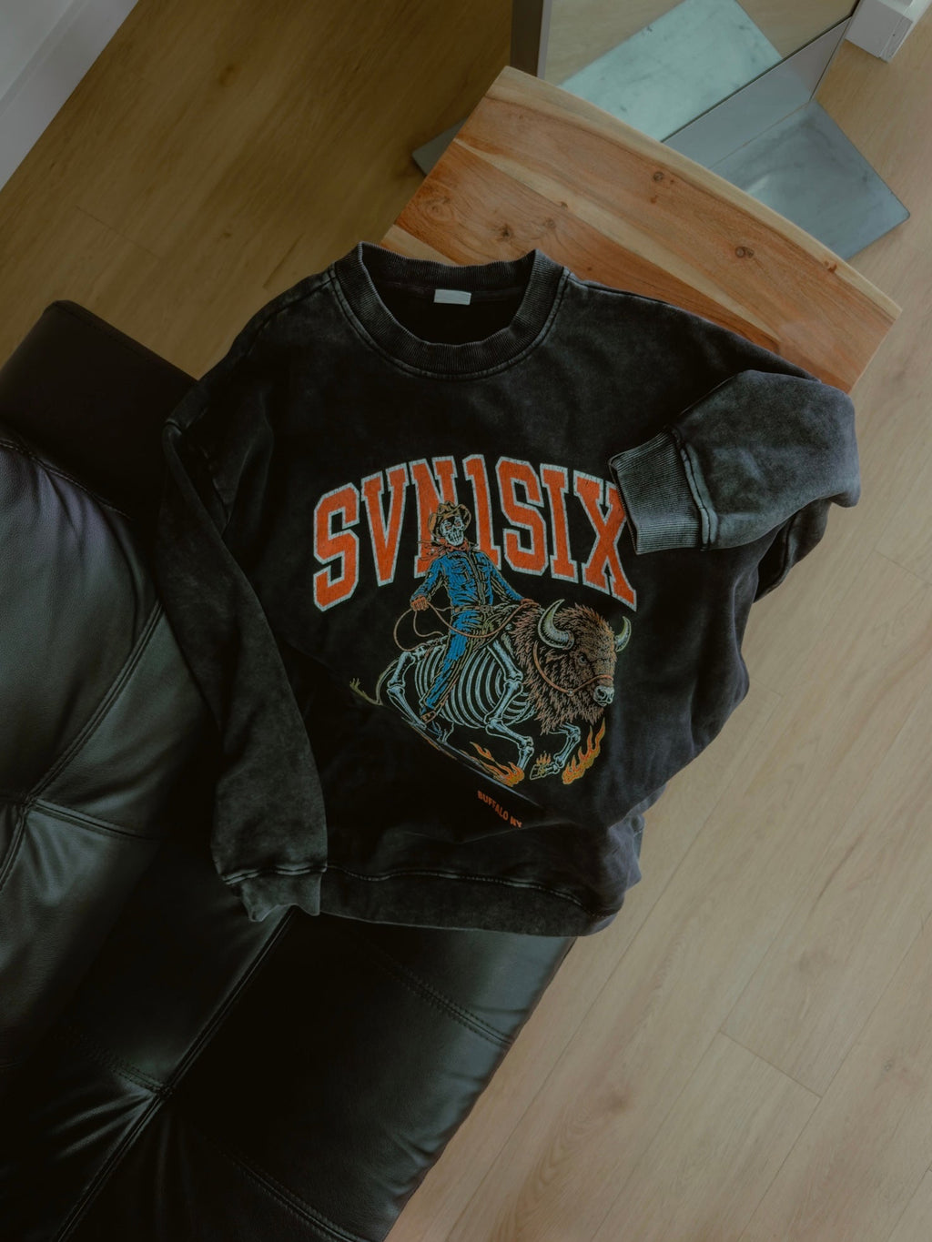 Buffalo Rider Vintage Crewneck